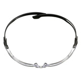 3M 7100228736 Safety Glasses, 500 Series, Impact Rated ANSI Z87, Adjustable Ratchet Temples, Sporty Protective Eyewear, Anti-Fog Anti-Scratch Clear Lens, Black Frame (20 Pack) - 7