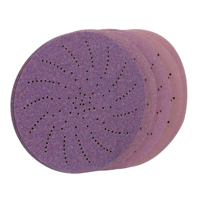 3M 732U Xtract Hookit Paper Disc, Assorted 80+ to 220+, C Weight, Purple, 5 in, 500LG (7100230325) (300 Pack)