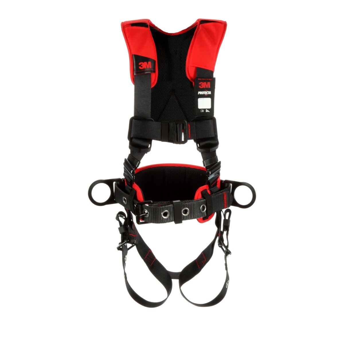 3M 1161205 PROTECTA Comfort Construction Style Positioning Safety Harness, Black, Medium Large (7100232012) (60 Pack)