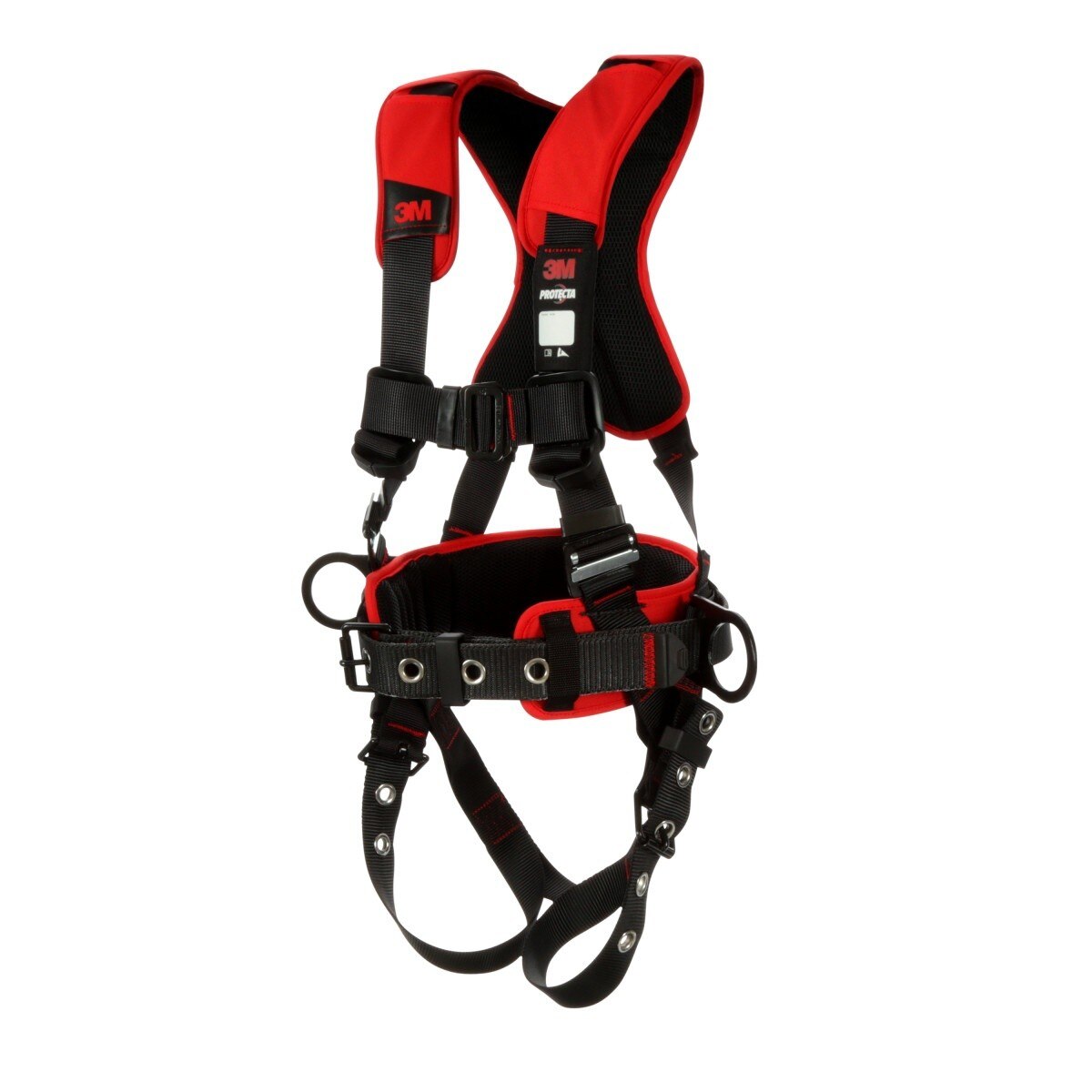 3M 1161205 PROTECTA Comfort Construction Style Positioning Safety Harness, Black, Medium Large (7100232012) (60 Pack) - 3