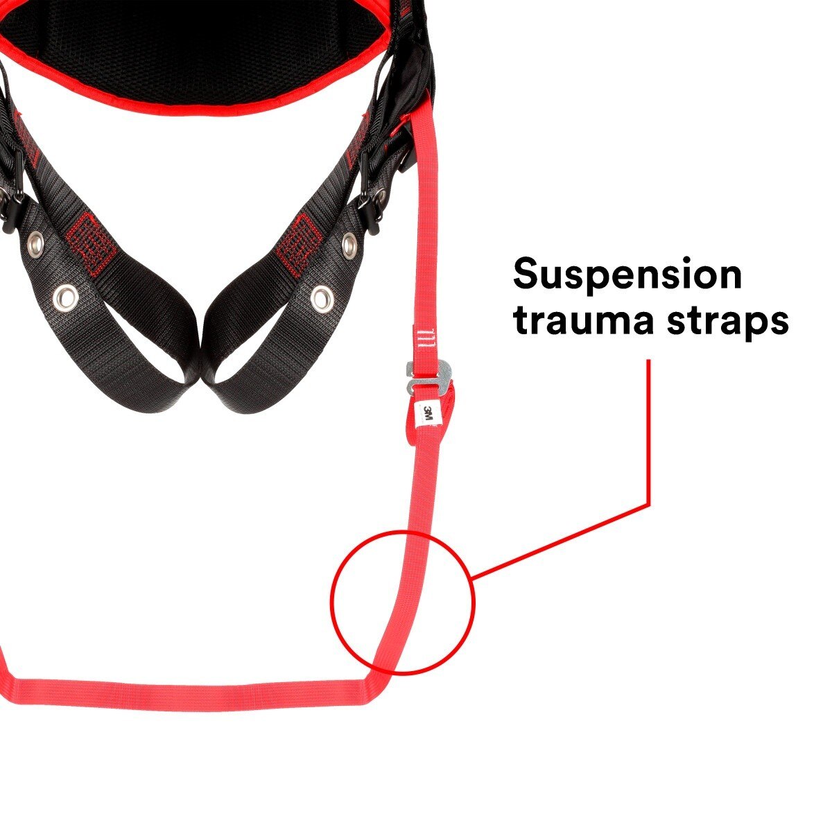 3M 1161205 PROTECTA Comfort Construction Style Positioning Safety Harness, Black, Medium Large (7100232012) (60 Pack) - 5