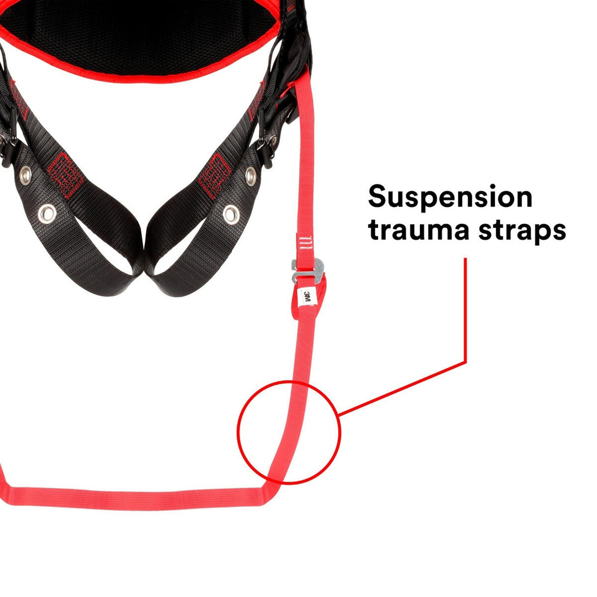3M 1161207 PROTECTA Comfort Construction Style Positioning Harness, Black, X-Large (7100232014) - 5