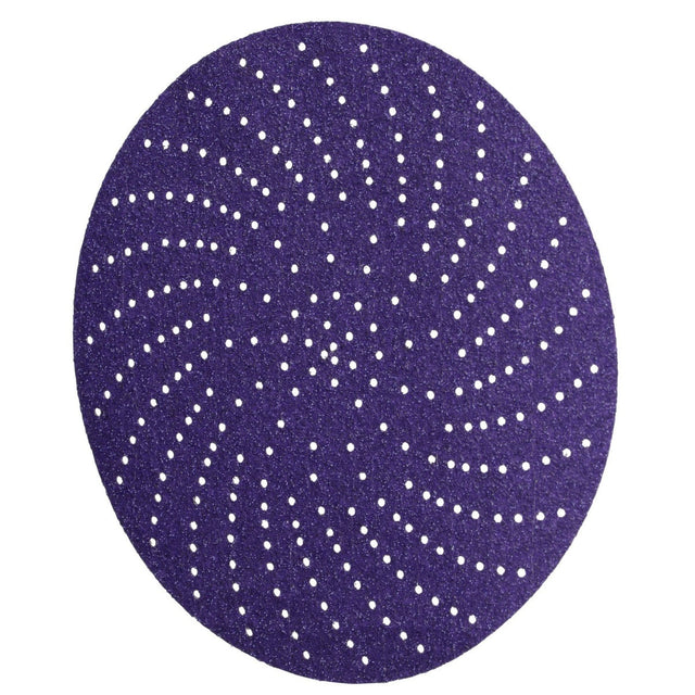 3M 732U Xtract Hookit Paper Disc, 80+ to 220+, C-weight, Purple, 6 in, 600LG Multi-Hole (7100232736) (300 Pack)