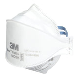 3M 9205+ BULK Aura N95 Particulate Respirator, Flat Fold 3-Panel, Standard Size, White, Individually Wrapped (7100232940) (440 Pack) - 3