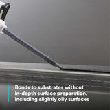 3M 8710NS DP8710NS Scotch-Weld Low Odor Acrylic Adhesive DP, Black, Non-Sag Structural Two-Part with 10 Minute Open Time Duo-Pak (45 mL) (7100233349) - 3