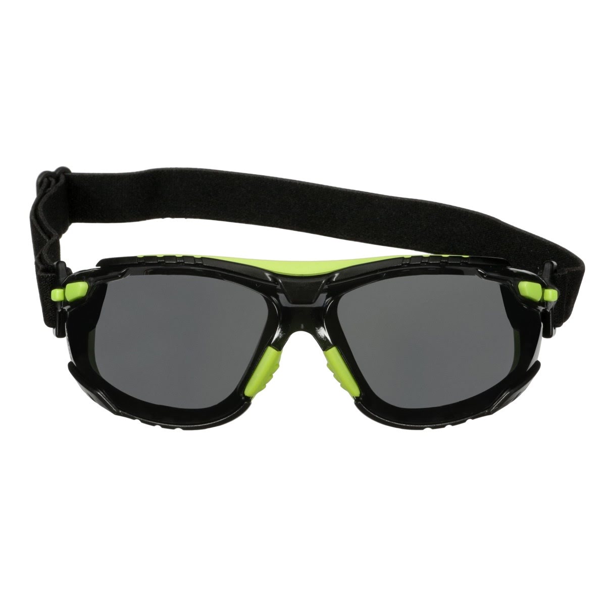 3M S1202SGAF-TSKT Solus 1000 Series Safety Glasses, Green Black, Gray Anti Fog Anti Scratch Lens, TPE Gasket with Strap (7100235154) (20 Pack) - 2