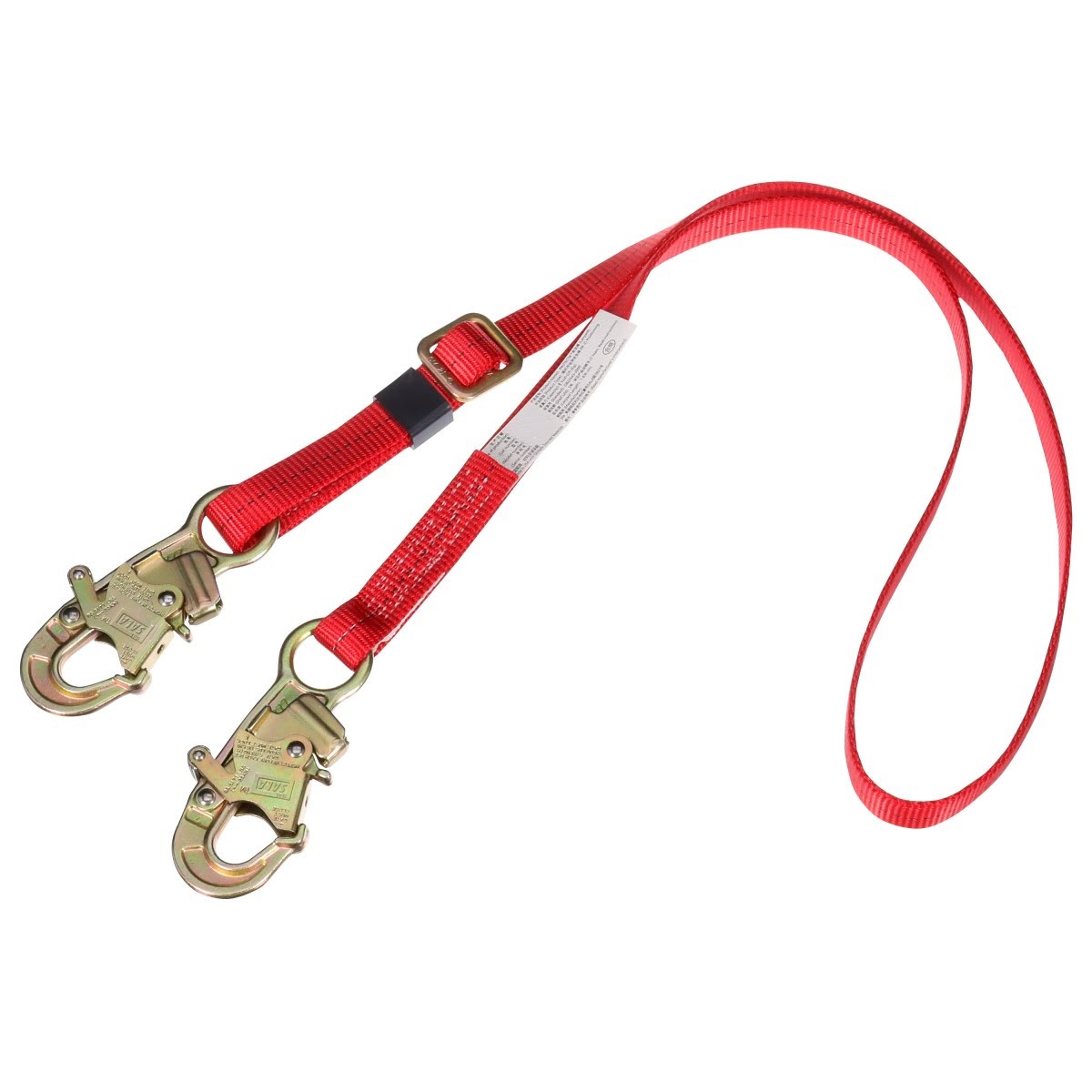 3M 1385301 PROTECTA PRO Adjustable Webbing Position Lanyard, 3/4 in Hooks, 6 ft, Red, 310 lb Capacity (7100236074) (16 Pack)