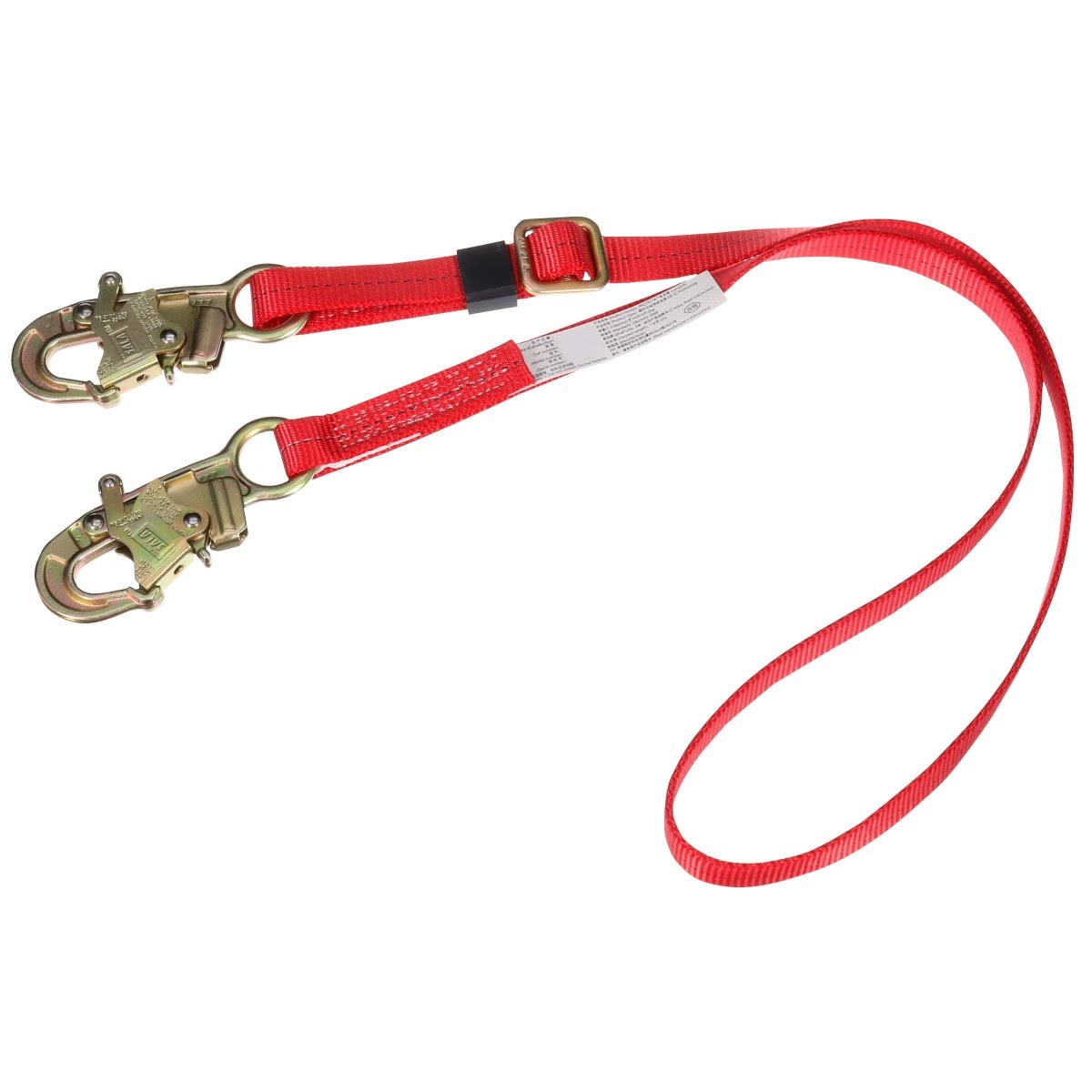 3M 1385301 PROTECTA PRO Adjustable Webbing Position Lanyard, 3/4 in Hooks, 6 ft, Red, 310 lb Capacity (7100236074) (16 Pack) - 2