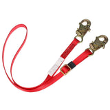 3M 1385301 PROTECTA PRO Adjustable Webbing Position Lanyard, 3/4 in Hooks, 6 ft, Red, 310 lb Capacity (7100236074) (16 Pack) - 3