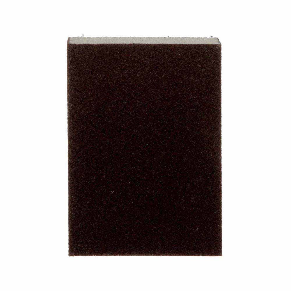 3M 7100237078 Sanding Sponge 908-ESF Dual Grit Block, 3-3/4 in x 2-5/8 in x 1 in, Fine/Medium - 6
