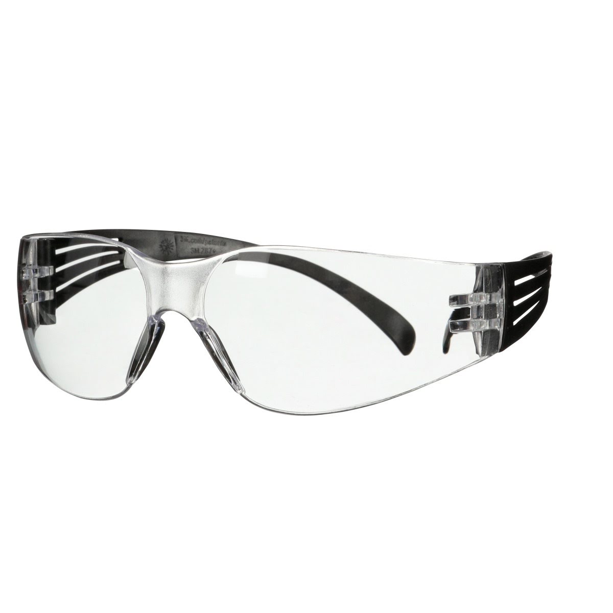 3M SecureFit 100 Series Safety Glasses Clear Anti-Scratch Lens Black Temples (7100238171) (100 Pack) - 2