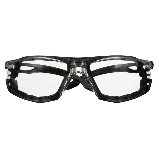 3M SF501SGAF-BLK-FM SecureFit 500 Series Safety Glasses, Anti-Fog Coating, Anti-Scratch Clear Lens, Black Frame with Foam Gasket, ANSI-ISEA Z87.1-2020 (7100238909) (400 Pack)