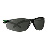 3M SF530AF-GRN SecureFit 500 Series Safety Glasses ANSI Z87 Impact Rated IR 3.0 Gray Anti Fog Anti Scratch Lens Black Green Frame (7100239086) (20 Pack) - 3