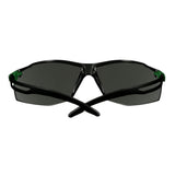 3M SF530AF-GRN SecureFit 500 Series Safety Glasses ANSI Z87 Impact Rated IR 3.0 Gray Anti Fog Anti Scratch Lens Black Green Frame (7100239086) (20 Pack) - 7