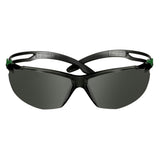 3M SF530AF-GRN SecureFit 500 Series Safety Glasses ANSI Z87 Impact Rated IR 3.0 Gray Anti Fog Anti Scratch Lens Black Green Frame (7100239086) (20 Pack) - 8