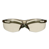 3M SecureFit 500 Series Safety Glasses, Scotchgard Anti Fog Coating, Anti Scratch, Light Brown Lens, Olive Frame, ANSI Z87.1-2020 (SF528SGAF-DGR) (7100239191) (20 Pack)