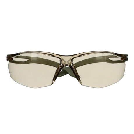 3M SecureFit 500 Series Safety Glasses, Scotchgard Anti Fog Coating, Anti Scratch, Light Brown Lens, Olive Frame, ANSI Z87.1-2020 (SF528SGAF-DGR) (7100239191) (20 Pack)