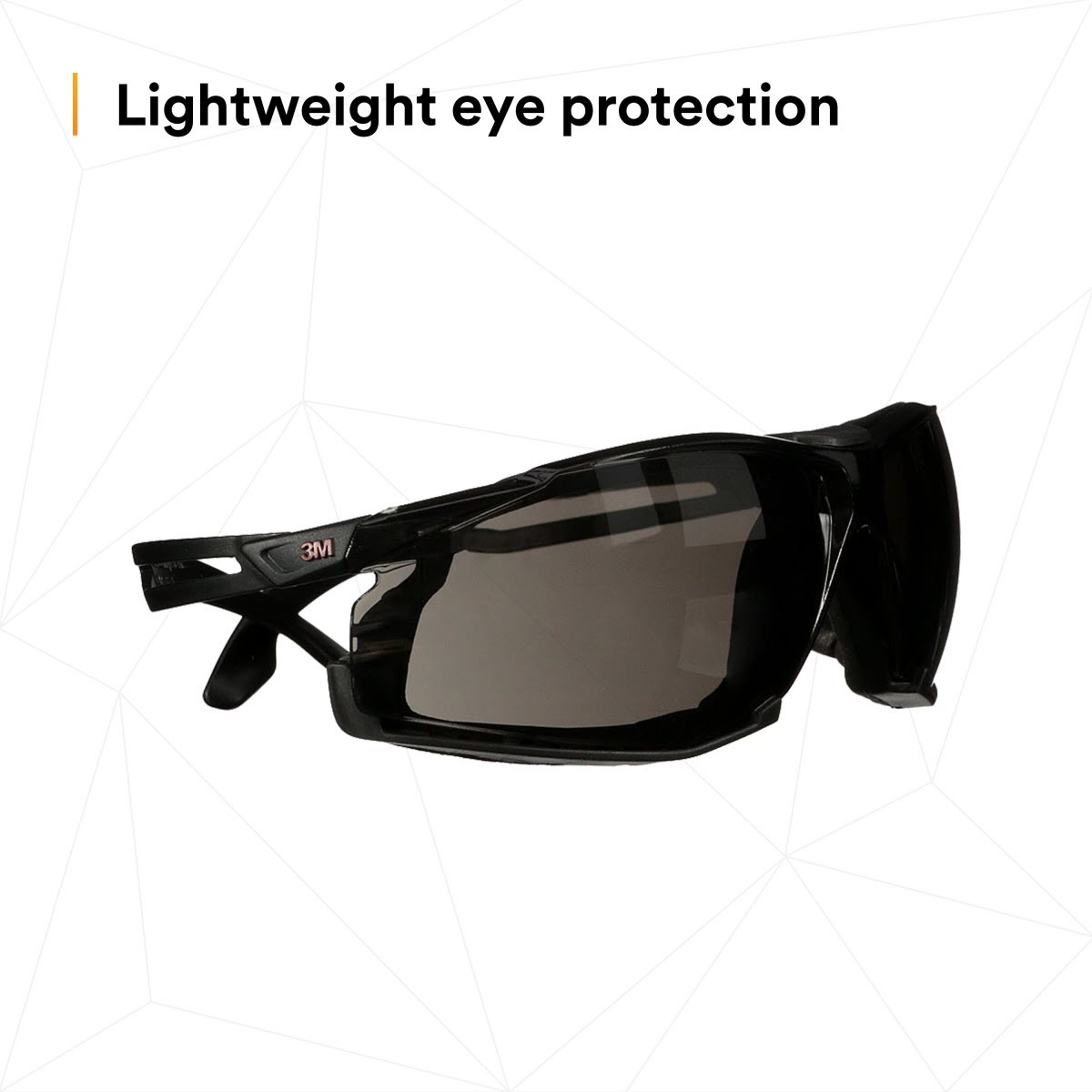 3M SF502SGAF-BLK-FM SecureFit 500 Series Safety Glasses, Gray Lens, Black Frame, Anti-Fog Coating, Anti-Scratch, Foam Gasket (7100239195) (20 Pack) - 7