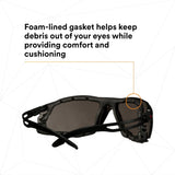 3M SF502SGAF-BLK-FM SecureFit 500 Series Safety Glasses, Gray Lens, Black Frame, Anti-Fog Coating, Anti-Scratch, Foam Gasket (7100239195) (20 Pack) - 8