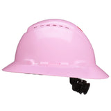 3M SecureFit Full Brim Hard Hat, Pink, Vented, 4-Point Pressure Diffusion Ratchet Suspension, with UVicator Sensor, Medium (H-813SFV-UV) (7100239746) (20 Pack) - 2