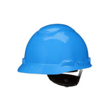 3M H-703SFR-UV SecureFit Blue Non-Vented Cap Style Safety Helmet with Uvicator Sensor, 4-Point Pressure Diffusion Ratchet Suspension, ANSI Z89.1 (7100239987) (20 Pack) - 2