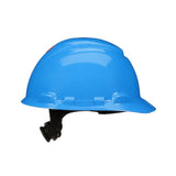 3M H-703SFR-UV SecureFit Blue Non-Vented Cap Style Safety Helmet with Uvicator Sensor, 4-Point Pressure Diffusion Ratchet Suspension, ANSI Z89.1 (7100239987) (20 Pack) - 5