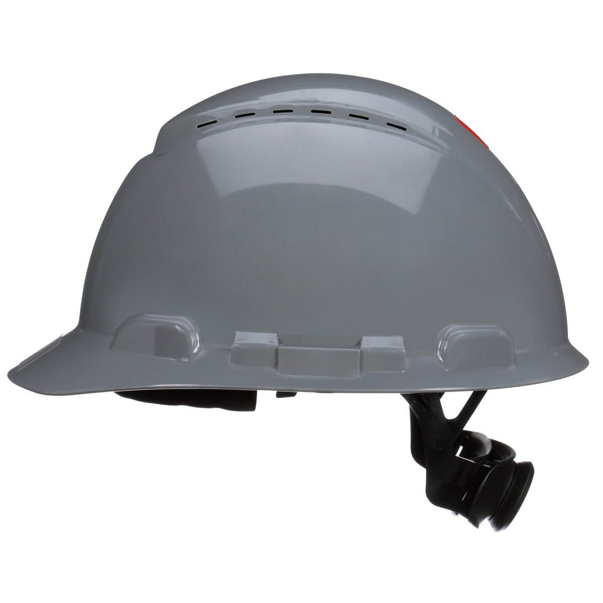 3M H-708SFV-UV SecureFit Grey Vented Cap Style Safety Helmet with Uvicator Sensor, 4-Point Pressure Diffusion Ratchet Suspension, ANSI Z89.1 (7100239990) (20 Pack) - 2