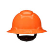 3M 7100239992 SecureFit H-806SFR-UV Full Brim Hard Hat, Orange, Non-Vented with Uvicator and 4-Point Ratchet Suspension