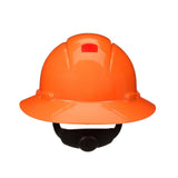 3M 7100239992 SecureFit H-806SFR-UV Full Brim Hard Hat, Orange, Non-Vented with Uvicator and 4-Point Ratchet Suspension - 2