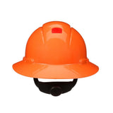 3M H-806SFR-UV SecureFit Full Brim Hard Hat, Orange, Non-Vented with Uvicator and 4-Point Ratchet Suspension (7100239992) (20 Pack) - 2