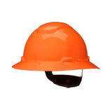 3M 7100239992 SecureFit H-806SFR-UV Full Brim Hard Hat, Orange, Non-Vented with Uvicator and 4-Point Ratchet Suspension - 3