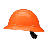 3M 7100239992 SecureFit H-806SFR-UV Full Brim Hard Hat, Orange, Non-Vented with Uvicator and 4-Point Ratchet Suspension - 4