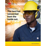 3M 7100239992 SecureFit H-806SFR-UV Full Brim Hard Hat, Orange, Non-Vented with Uvicator and 4-Point Ratchet Suspension - 9