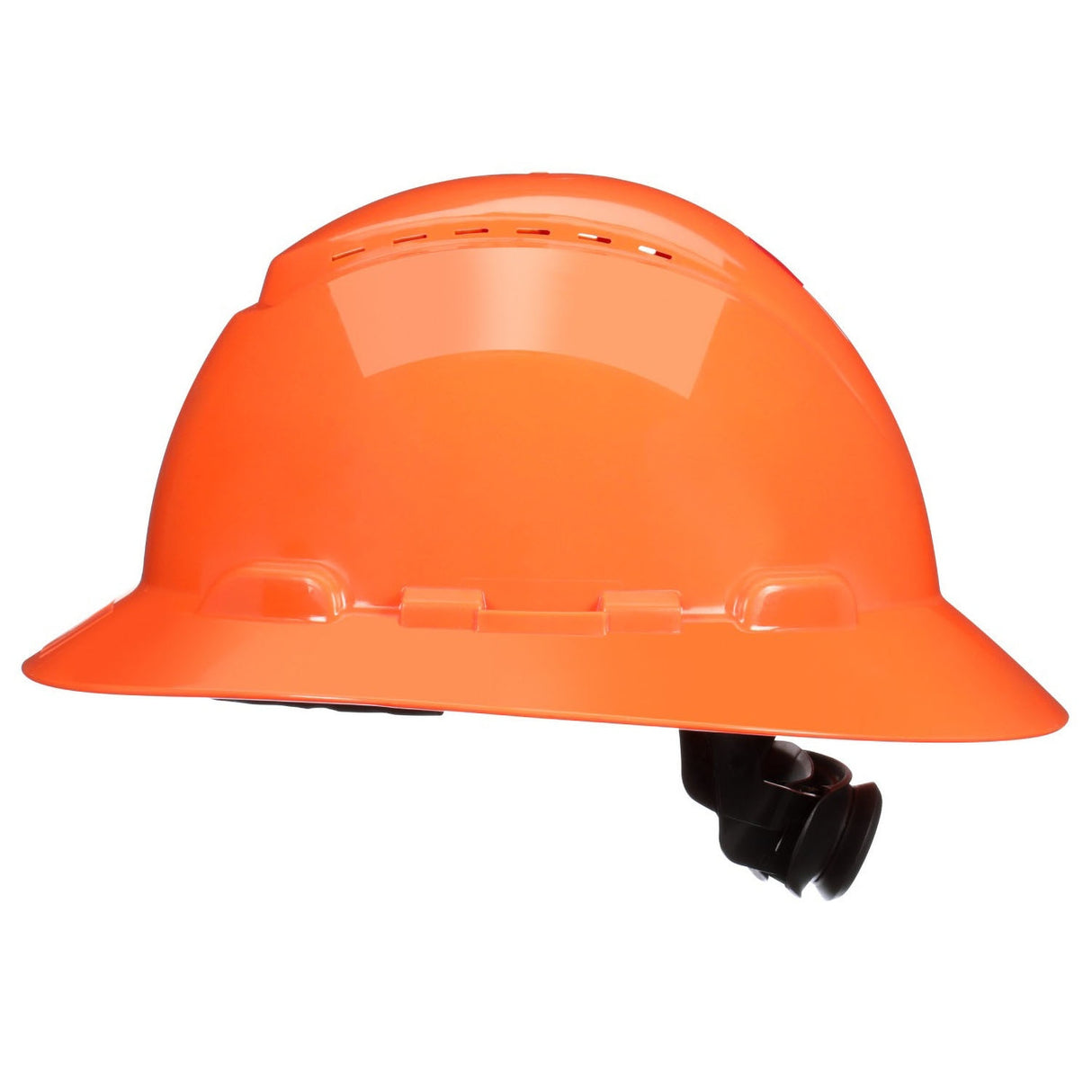 3M H-806SFV-UV SecureFit Full Brim Hard Hat, Orange, Vented, 4-Point Ratchet Suspension with UVicator Sensor (7100239993) (20 Pack) - 2
