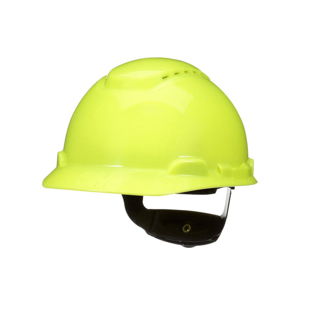 3M H-709SFV-UV SecureFit Vented Cap Style Hard Hat, Hi-Vis Yellow, Uvicator Sensor, 4-Point Ratchet Suspension, ANSI Z89.1 (7100239995) (20 Pack)