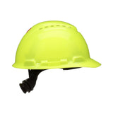 3M H-709SFV-UV SecureFit Vented Cap Style Hard Hat, Hi-Vis Yellow, Uvicator Sensor, 4-Point Ratchet Suspension, ANSI Z89.1 (7100239995) (20 Pack) - 2