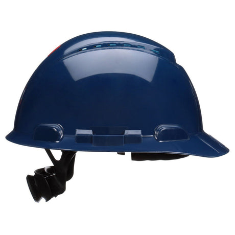 3M H-710SFV-UV SecureFit Vented Cap Style Hard Hat, Navy Blue, Uvicator Sensor, 4-Point Ratchet Suspension, ANSI Z89.1 (7100239996) (20 Pack)