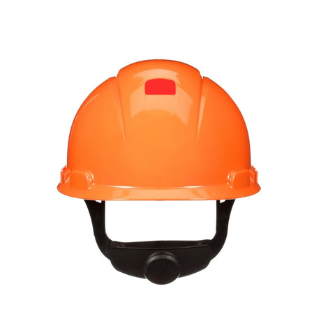 3M H-706SFR-UV SecureFit Orange Non-Vented Cap Style Safety Helmet with Uvicator Sensor, 4-Point Ratchet Pressure Diffusion Suspension, HDPE, ANSI Z89.1 (7100239998) (20 Pack)
