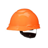 3M H-706SFR-UV SecureFit Orange Non-Vented Cap Style Safety Helmet with Uvicator Sensor, 4-Point Ratchet Pressure Diffusion Suspension, HDPE, ANSI Z89.1 (7100239998) (20 Pack) - 2