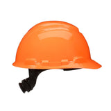 3M H-706SFR-UV SecureFit Orange Non-Vented Cap Style Safety Helmet with Uvicator Sensor, 4-Point Ratchet Pressure Diffusion Suspension, HDPE, ANSI Z89.1 (7100239998) (20 Pack) - 4