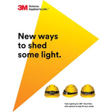 3M 7100239999 SecureFit H-707SFR-UV Hi-Vis Orange Non-Vented Cap Style Hard Hat with Uvicator and 4-Point Ratchet Suspension - 10