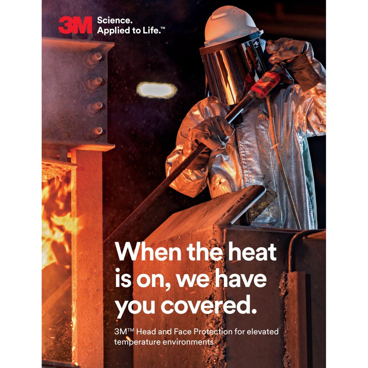 3M H-707SFR-UV SecureFit Hi-Vis Orange Non-Vented Cap Style Hard Hat with Uvicator and 4-Point Ratchet Suspension (7100239999) - 10