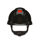 3M H-712SFR-UV SecureFit Black Non-Vented Cap Style Safety Helmet with Uvicator Sensor, 4-Point Pressure Diffusion Ratchet Suspension, ANSI Z89.1 (H-712SFR-UV) (7100240001) (20 Pack)