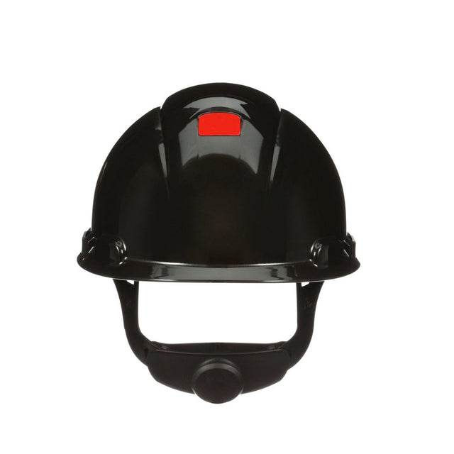 3M H-712SFR-UV SecureFit Black Non-Vented Cap Style Safety Helmet with Uvicator Sensor, 4-Point Pressure Diffusion Ratchet Suspension, ANSI Z89.1 (H-712SFR-UV) (7100240001) (20 Pack)