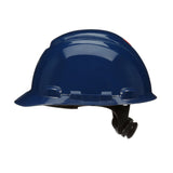 3M H-710SFR-UV SecureFit Navy Blue Non-Vented Cap Style Safety Helmet with Uvicator Sensor, 4-Point Ratchet Suspension, HDPE, ANSI Z89.1 (7100240005) (20 Pack) - 2