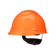 3M H-706SFV-UV SecureFit Cap Style Hard Hat, Orange, Vented, Uvicator Sensor, 4-Point Ratchet Suspension, ANSI Z89.1 (7100240008) (20 Pack)