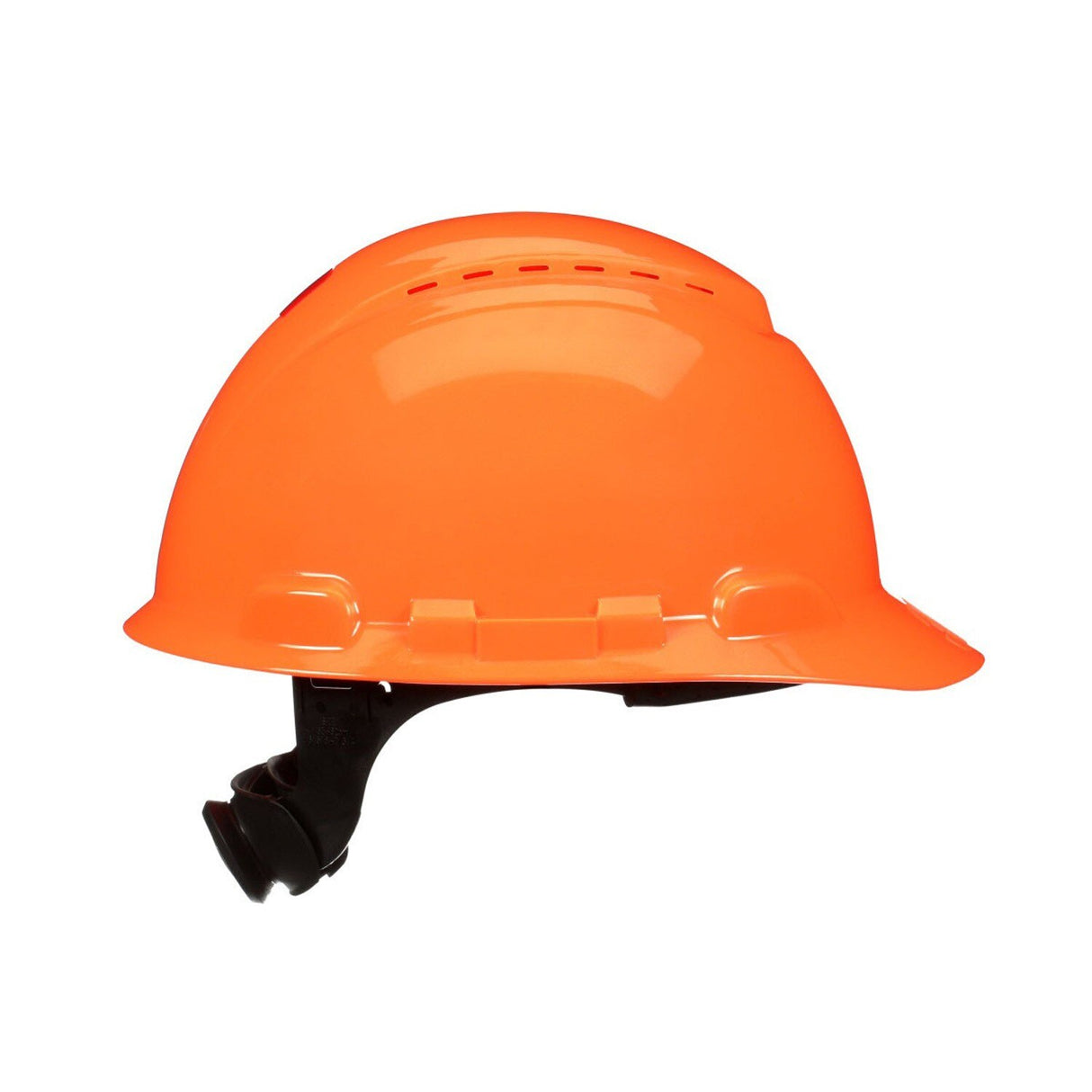 3M H-707SFV-UV SecureFit Hard Hat, Hi-Vis Orange, Vented Cap Style, UVicator Sensor, 4-Point Ratchet Suspension, ANSI Z89.1, Medium (7100240009) (20 Pack) - 3