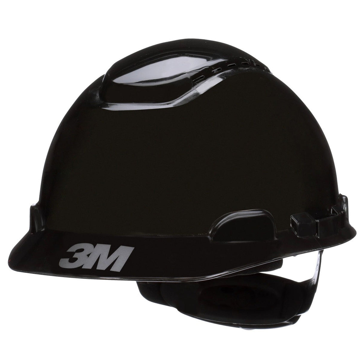 3M H-712SFV-UV SecureFit Hard Hat, Black, Vented Cap Style Safety Helmet with Uvicator Sensor, 4-Point Pressure Diffusion Ratchet Suspension, ANSI Z89.1, Medium (7100240011) (20 Pack)