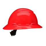 3M 7100240013 SecureFit H-805SFR-UV Full Brim Hard Hat, Red, Non-Vented with Uvicator Sensor and 4-Point Ratchet Suspension - 4