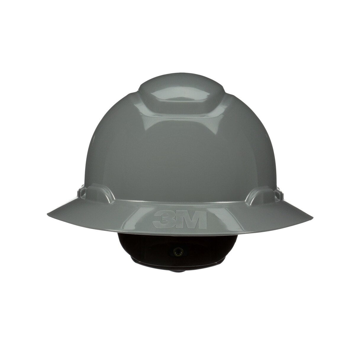 3M SecureFit Full Brim Hard Hat, Grey, Non-Vented, 4-Point Pressure Diffusion Ratchet Suspension, with UVicator Sensor, ANSI Z89.1 (H-808SFR-UV) (7100240025) (20 Pack) - 2